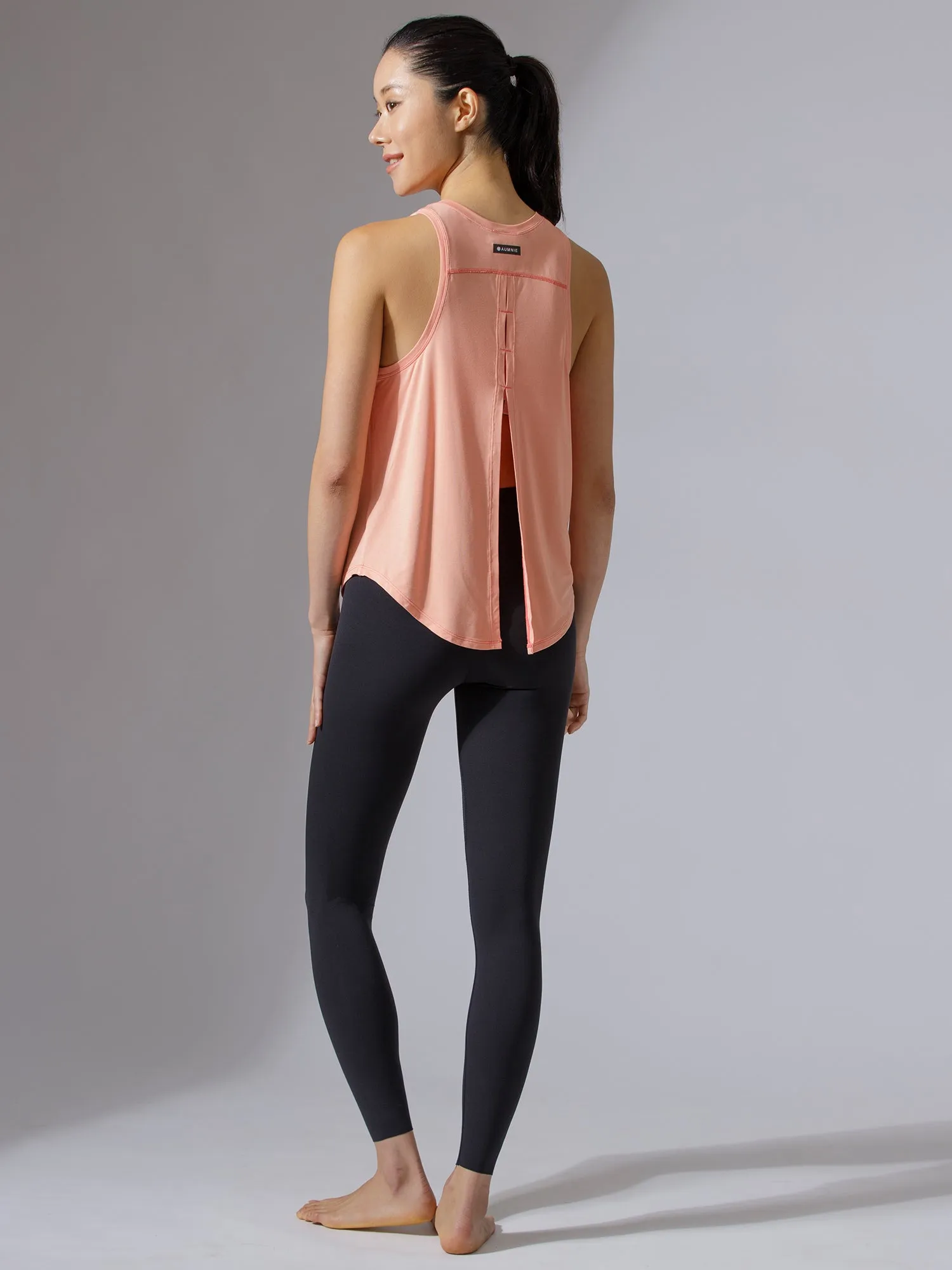BACK TIE EVERYDAY SINGLET, PEACH