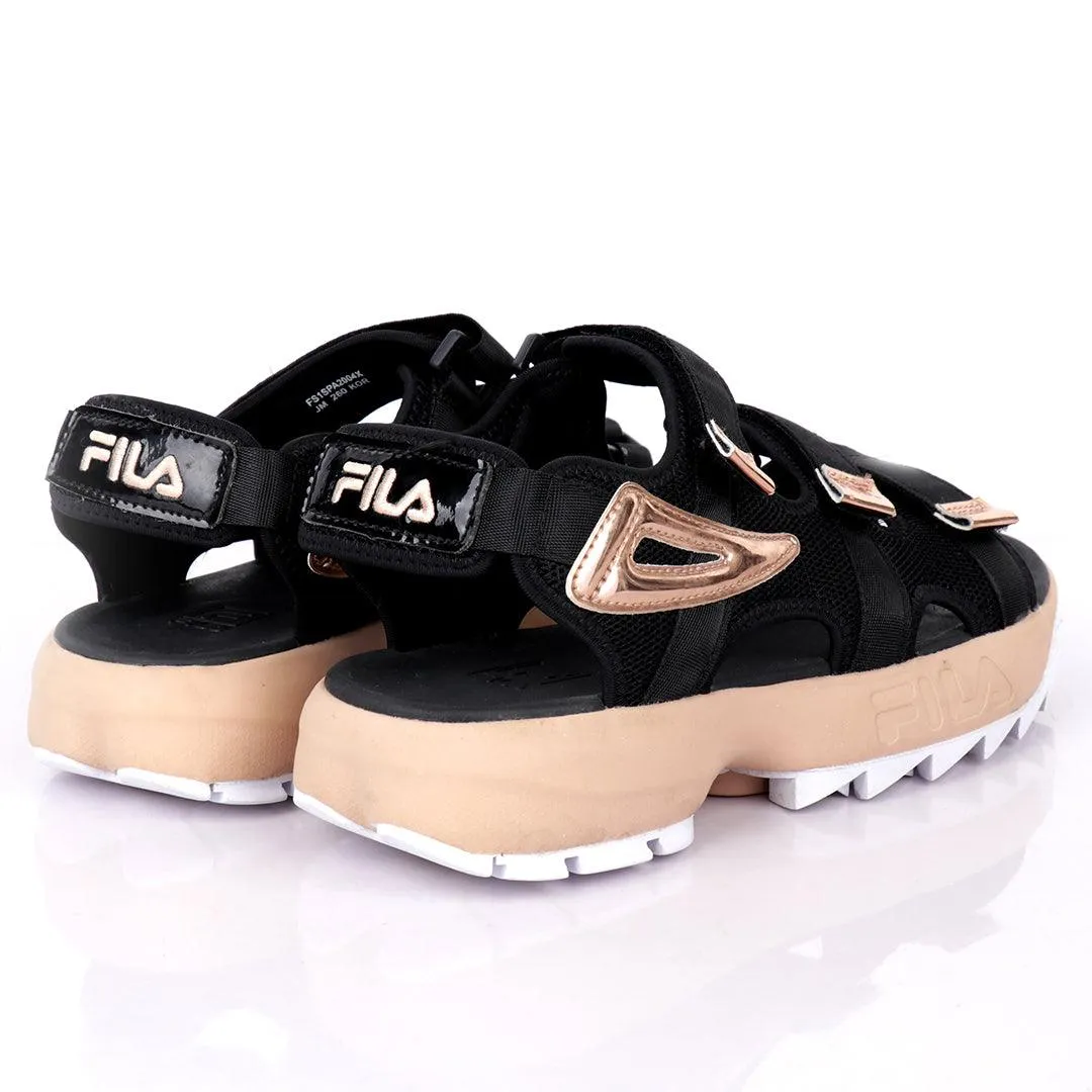 Fil Disruptor SD  Fsihtz Sandals- Black Brown