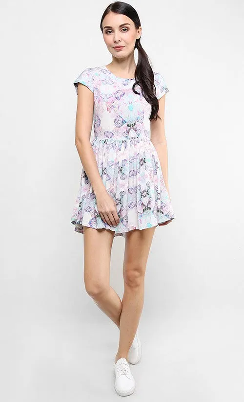 LAUGHING OWL CAP SLEEVED DRESS
