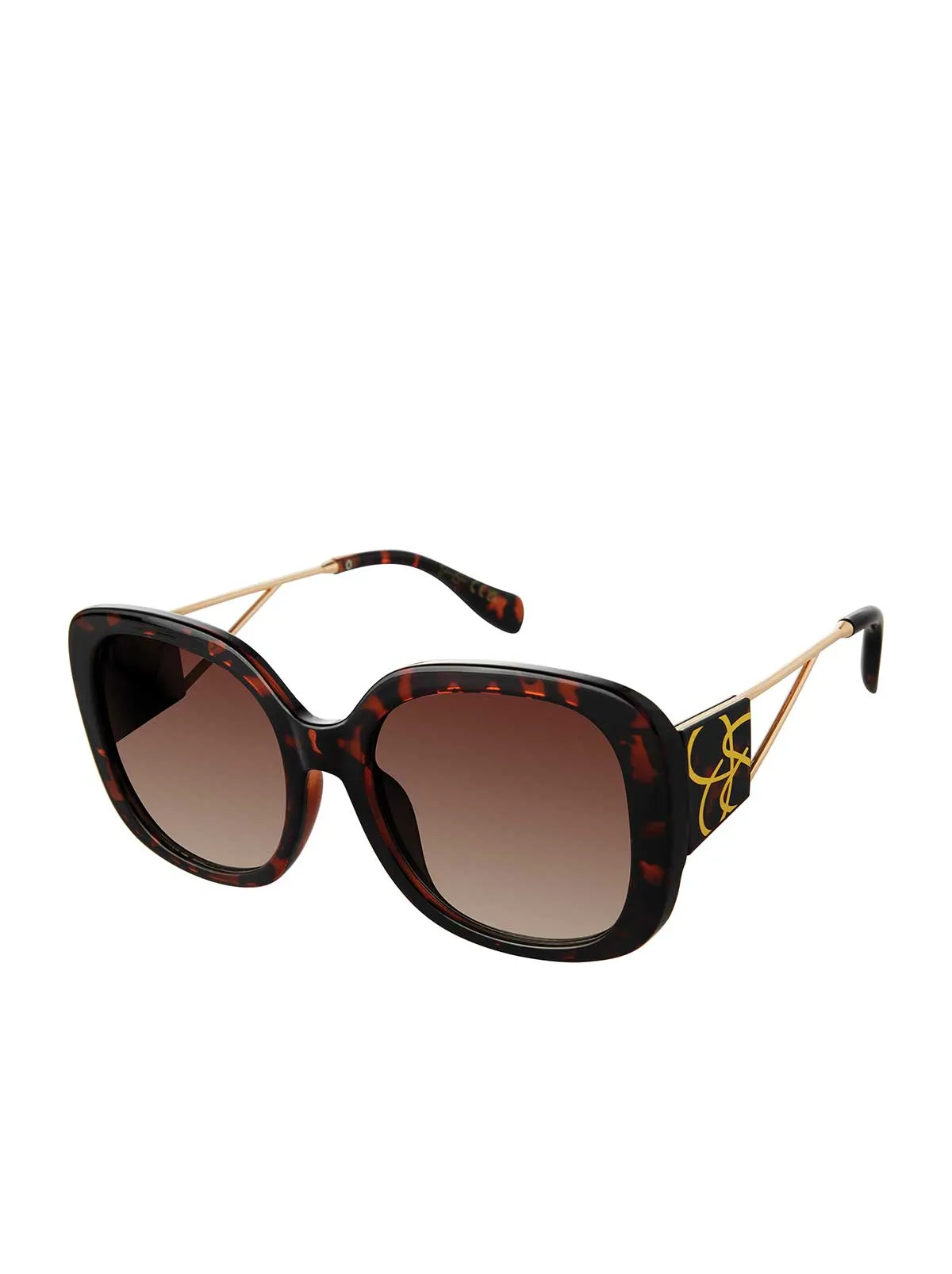 Oversized Oval Sunglasses in Tortoise