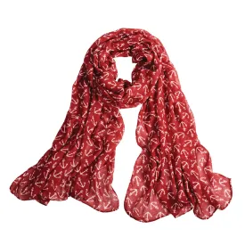 Solid Anchor Red Scarf