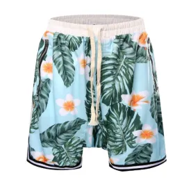 Sports Floral Shorts - Green Sports Floral Shorts - Green