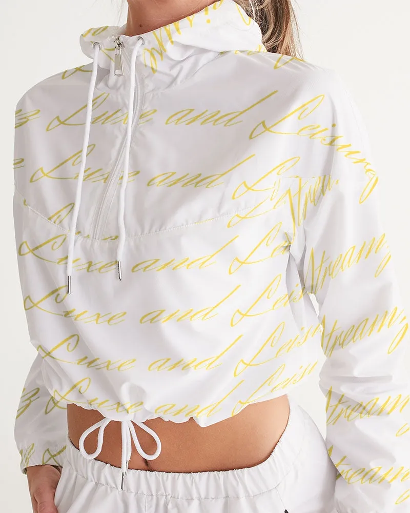 Streamz Gold Rush Women's Cropped Windbreaker