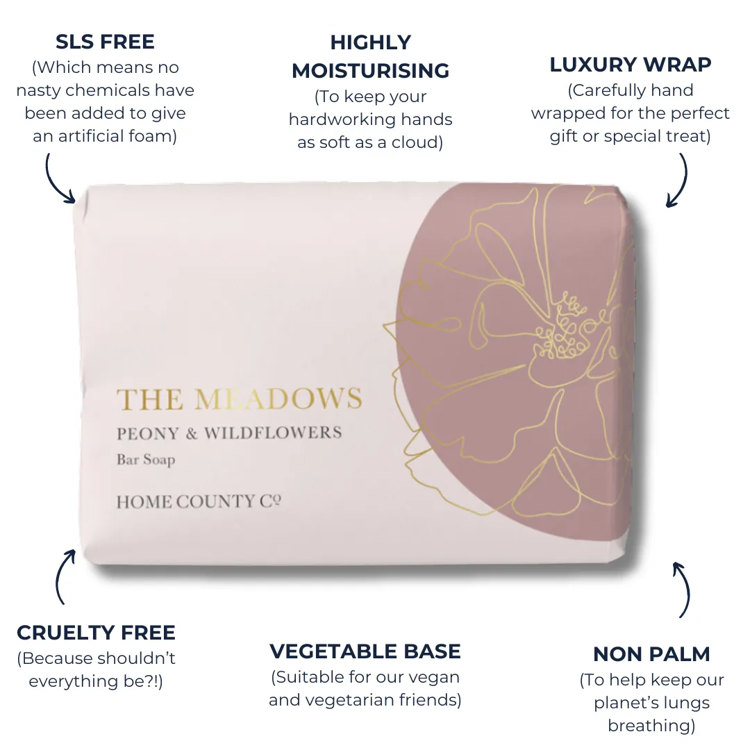 The Meadows - Peony and Wildflowers Soap Bar