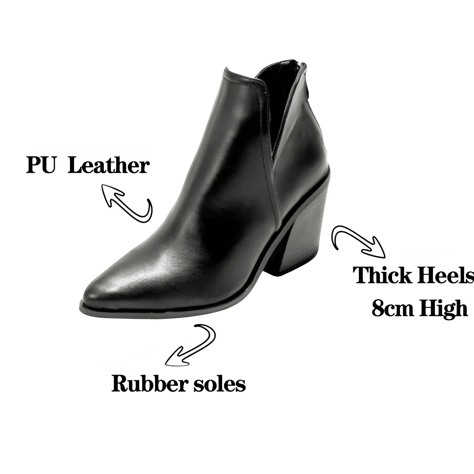 Women's Mid-Heel Ankle Boots