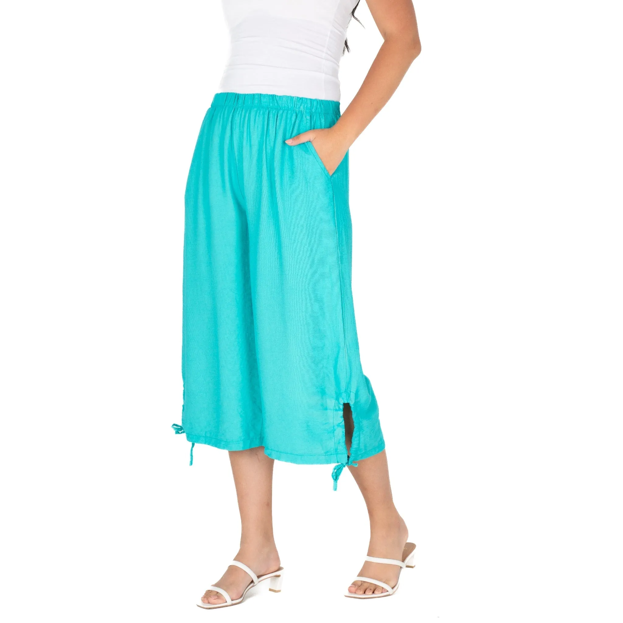 Women's Woven Capri | M Made in Italy